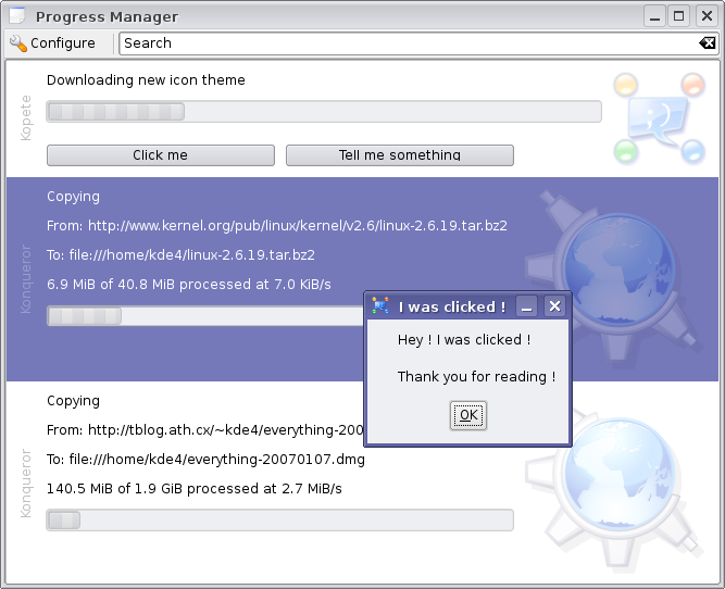 uiserver 截图， KDE 4